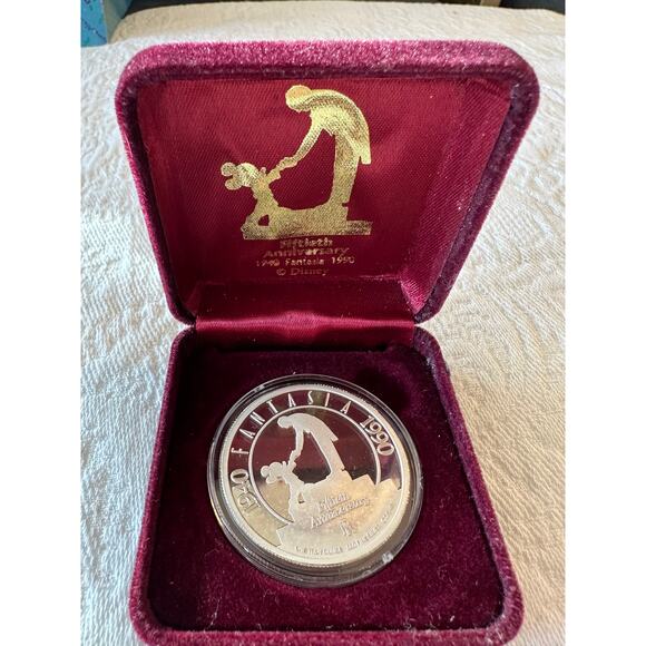 Disney's Fantasia 50th Anniversary 1990 Limited Edition Collectors Coin